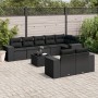 Set de sofás de jardín 8 piezas y cojines ratán sintético negro de , Conjuntos de jardín - Ref: Foro24-3222824, Precio: 668,4...