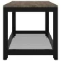 Mesita auxiliar MDF y hierro gris y negro 90x45x45 cm de vidaXL, Mesas de centro - Ref: Foro24-286083, Precio: 79,21 €, Descu...