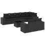 Set de sofás de jardín 8 piezas y cojines ratán sintético negro de , Conjuntos de jardín - Ref: Foro24-3222824, Precio: 668,4...