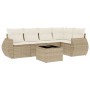 Juego de sofás jardín con cojines 6 pzas ratán sintético beige de , Conjuntos de jardín - Ref: Foro24-3221337, Precio: 434,79...