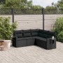 Set de muebles de jardín 5 pzas y cojines ratán sintético negro de , Conjuntos de jardín - Ref: Foro24-3252482, Precio: 370,8...