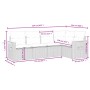 Set de muebles de jardín 5 pzas y cojines ratán sintético negro de , Conjuntos de jardín - Ref: Foro24-3226783, Precio: 352,0...