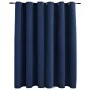 Cortina opaca con anillas de metal azul 290x245 cm de vidaXL, Cortinas y visillos - Ref: Foro24-134453, Precio: 40,81 €, Desc...