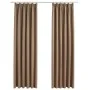 Blackout curtains with hooks 2 pieces taupe 140x245 cm by vidaXL, Curtains and curtains - Ref: Foro24-134440, Price: 46,19 €,...