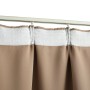Cortinas opacas con ganchos 2 piezas gris topo 140x245 cm de vidaXL, Cortinas y visillos - Ref: Foro24-134440, Precio: 52,65 ...