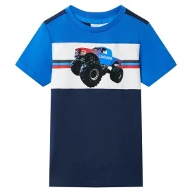 Camiseta infantil azul y azul marino 116 de , Camisetas para niños - Ref: Foro24-12531, Precio: 8,24 €, Descuento: %