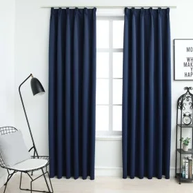 Verdunkelungsvorhänge mit Haken 2 Stück blau 140x225 cm von vidaXL, Vorhänge und Gardinen - Ref: Foro24-134455, Preis: 43,45 ...