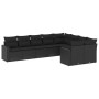 Set de sofás de jardín 8 piezas y cojines ratán sintético negro de , Conjuntos de jardín - Ref: Foro24-3219425, Precio: 565,6...