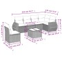 Set de comedor de jardín 7 pzas y cojines ratán sintético negro de , Conjuntos de jardín - Ref: Foro24-3221434, Precio: 453,1...