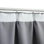 Cortina opaca con ganchos gris 290x245 cm de vidaXL, Cortinas y visillos - Ref: Foro24-134433, Precio: 34,50 €, Descuento: %