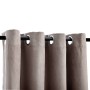Cortinas opacas con anillas de metal 2 pzs gris topo 140x175 cm de vidaXL, Cortinas y visillos - Ref: Foro24-134476, Precio: ...