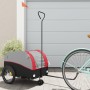 Remolque para bicicleta hierro negro y rojo 30 kg de , Remolques para bicicletas - Ref: Foro24-94139, Precio: 88,38 €, Descue...