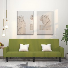 Sofá cama de 2 plazas terciopelo verde claro de , Sofás - Ref: Foro24-375777, Precio: 271,45 €, Descuento: %
