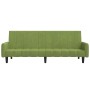 Sofá cama de 2 plazas terciopelo verde claro de , Sofás - Ref: Foro24-375777, Precio: 271,45 €, Descuento: %