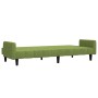 Sofá cama de 2 plazas terciopelo verde claro de , Sofás - Ref: Foro24-375777, Precio: 271,45 €, Descuento: %