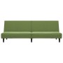 Sofá cama de 2 plazas terciopelo verde claro de , Sofás - Ref: Foro24-375929, Precio: 228,15 €, Descuento: %