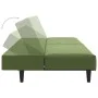 Sofá cama de 2 plazas terciopelo verde claro de , Sofás - Ref: Foro24-375929, Precio: 224,20 €, Descuento: %