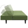 Sofá cama de 2 plazas terciopelo verde claro de , Sofás - Ref: Foro24-375929, Precio: 228,15 €, Descuento: %