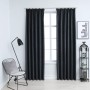 Cortinas opacas con ganchos 2 unidades gris antracita 140x175cm de vidaXL, Cortinas y visillos - Ref: Foro24-134461, Precio: ...