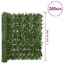 Pantalla de balcón de hojas verde oscuro 200x100 cm de , Sombrillas - Ref: Foro24-367841, Precio: 32,42 €, Descuento: %