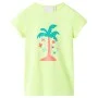 Camiseta infantil amarillo fluorescente 140 de , Camisetas para niños - Ref: Foro24-11293, Precio: 8,12 €, Descuento: %
