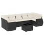 Set de sofás de jardín 8 piezas y cojines ratán sintético negro de , Conjuntos de jardín - Ref: Foro24-3221135, Precio: 475,8...