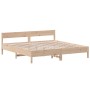 Estructura de cama con cabecero madera maciza de pino 200x200cm de , Camas y somieres - Ref: Foro24-3216209, Precio: 184,49 €...