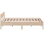 Estructura de cama con cabecero madera maciza de pino 200x200cm de , Camas y somieres - Ref: Foro24-3216209, Precio: 184,49 €...