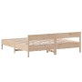 Estructura de cama con cabecero madera maciza de pino 200x200cm de , Camas y somieres - Ref: Foro24-3216209, Precio: 184,49 €...