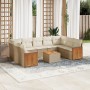 Juego de sofás jardín con cojines beige 10 pzas ratán sintético de , Conjuntos de jardín - Ref: Foro24-3260364, Precio: 703,1...