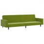 Sofá cama de 2 plazas terciopelo verde claro de , Sofás - Ref: Foro24-375940, Precio: 265,04 €, Descuento: %