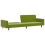 Sofá cama de 2 plazas terciopelo verde claro de , Sofás - Ref: Foro24-375940, Precio: 259,35 €, Descuento: %