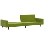 Sofá cama de 2 plazas terciopelo verde claro de , Sofás - Ref: Foro24-375940, Precio: 265,04 €, Descuento: %