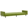 Sofá cama de 2 plazas terciopelo verde claro de , Sofás - Ref: Foro24-375940, Precio: 259,35 €, Descuento: %