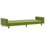 Sofá cama de 2 plazas terciopelo verde claro de , Sofás - Ref: Foro24-375940, Precio: 265,04 €, Descuento: %