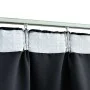 Blackout curtain with hooks black 290x245 cm by vidaXL, Curtains and curtains - Ref: Foro24-134417, Price: 37,40 €, Discount: %