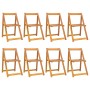 Sillas de jardín plegables 8 uds madera maciza de acacia de , Sillas de jardín - Ref: Foro24-3104965, Precio: 268,41 €, Descu...
