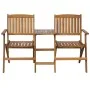 Banco de jardín plegable con mesita 140 cm madera maciza acacia de , Bancos de jardín - Ref: Foro24-42654, Precio: 127,30 €, ...