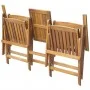 Banco de jardín plegable con mesita 140 cm madera maciza acacia de , Bancos de jardín - Ref: Foro24-42654, Precio: 127,30 €, ...