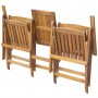Banco de jardín plegable con mesita 140 cm madera maciza acacia de , Bancos de jardín - Ref: Foro24-42654, Precio: 129,24 €, ...