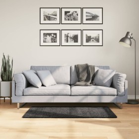 Alfombra de pelo largo moderna gris antracita 60x110 cm de , Alfombras - Ref: Foro24-375184, Precio: 21,32 €, Descuento: %