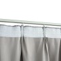 Cortinas opacas con ganchos 2 piezas gris 140x175 cm de vidaXL, Cortinas y visillos - Ref: Foro24-134467, Precio: 41,15 €, De...