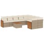 Juego de sofás jardín con cojines beige 10 pzas ratán sintético de , Conjuntos de jardín - Ref: Foro24-3227990, Precio: 611,6...