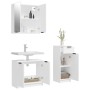 Set de muebles de baño 3 piezas madera contrachapada blanco de , Muebles de baño - Ref: Foro24-3115868, Precio: 181,45 €, Des...