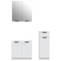 Set de muebles de baño 3 piezas madera contrachapada blanco de , Muebles de baño - Ref: Foro24-3115868, Precio: 181,45 €, Des...