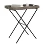 Mesa con bandeja plegable ratán sintético gris 65x40x75 cm de , Mesas de jardín - Ref: Foro24-365129, Precio: 47,15 €, Descue...