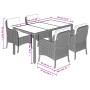 Set de muebles jardín 5 pzas con cojines ratán sintético negro de , Conjuntos de jardín - Ref: Foro24-3211850, Precio: 588,82...