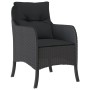 Set de comedor de jardín 7 pzas y cojines ratán sintético negro de , Conjuntos de jardín - Ref: Foro24-3211852, Precio: 784,1...