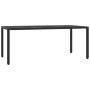 Set de comedor de jardín 7 pzas y cojines ratán sintético negro de , Conjuntos de jardín - Ref: Foro24-3211852, Precio: 784,1...
