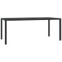 Set de comedor de jardín 7 pzas y cojines ratán sintético negro de , Conjuntos de jardín - Ref: Foro24-3211846, Precio: 763,7...